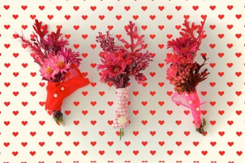 Papernstitch Vintage Button Down Shirt Bouquet and Boutonniere