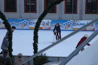 penguin skating helpers... observed while enjoying several cups of Gluwein