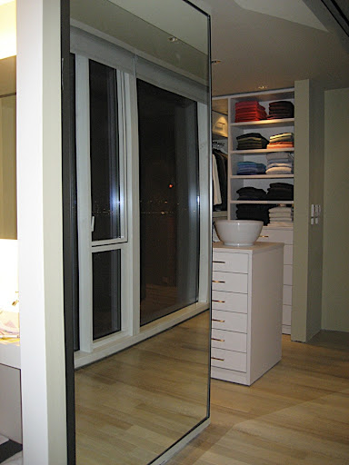 The closet looks good even late night.