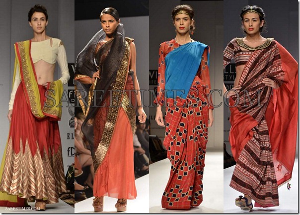 WLIFW_Spring_Summer_2013_Maroon_Sarees