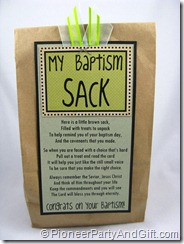Baptism Sack