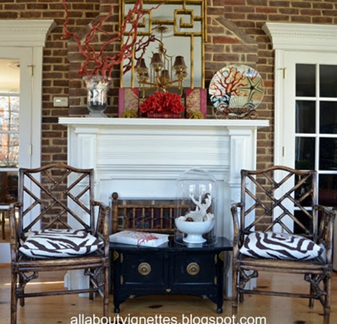 Above Kathy at All About Vignettes recently updated her Asianinspired 