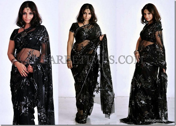 Sri_Lekha_Black_Saree