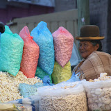 Puffed corn products are big in Bolivia, as are bowler hats!