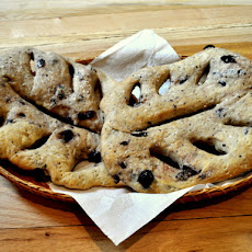 Rosemary and Black Olive Fougasse