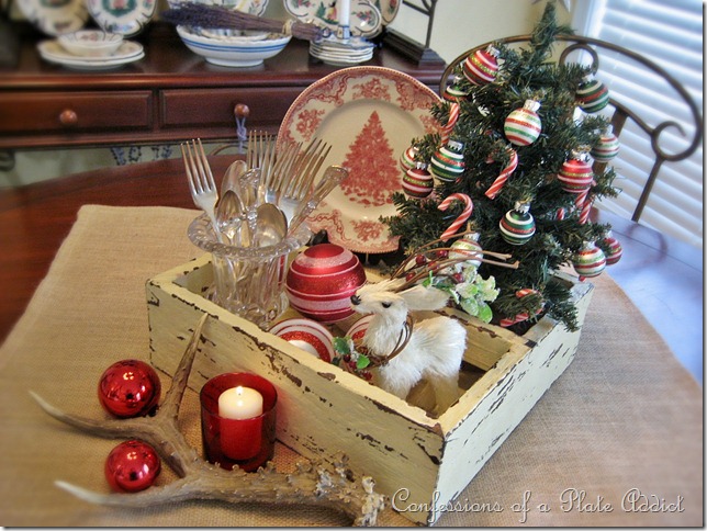 CONFESSIONS OF A PLATE ADDICT Rustic Christmas Centerpiece CONFESSIONS OF A PLATE ADDICT Rustic Christmas Centerpiece
