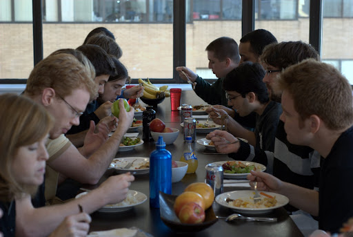 Picture of the kitchen at Fog Creek Software
