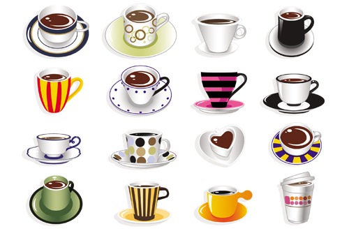 xícara de cafe em vetor xícara de cafe em vetor