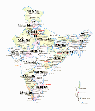 India Map with PIN codes India Map with PIN codes