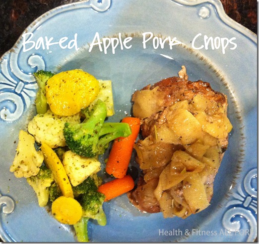 baked apple pork chops