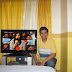 Hubby posing beside his dream machine. :)