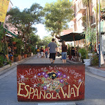 espanola way entrance in Miami, United States 