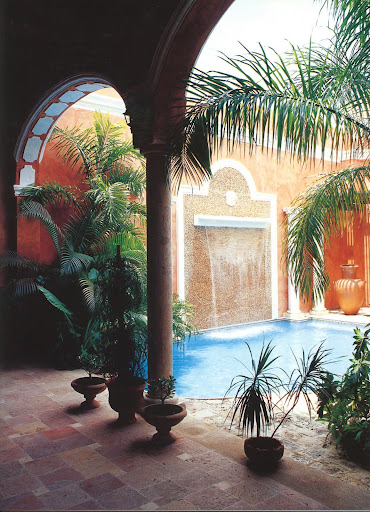 The arches at Casa Marisol are embellished with original stucco ornamentation. The arches at Casa Marisol are embellished with original stucco ornamentation.