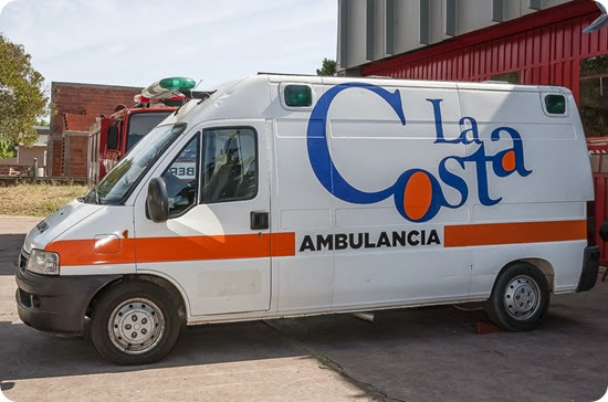 Ambulancia de traslado con unidad de terapia intensiva para los cuarteles de Mar de Ajó y San Bernardo