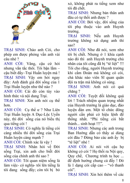 Phỏng vấn anh Còi (1)