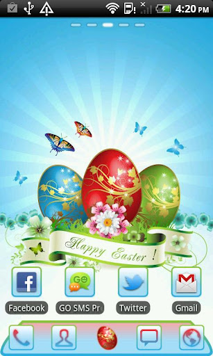 GO Launcher Happy Easter theme