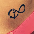 infinite and anchor - Hip Tattoos Designs