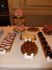 A quick snapshot of the table before everything was arranged.