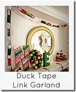 duck tape Christmas garland