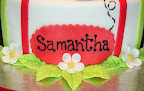 Lady bug & daisy cake