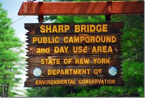 Sharp Bridge Sign