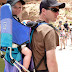 Matthew at Rainbow Bridge docks, in the "pack pack".