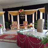 White Roman Bridal Dais