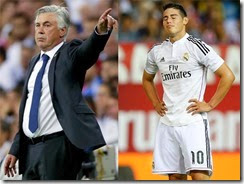 ancelotti y james