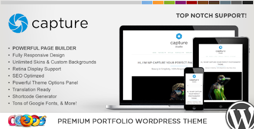 WP Capture Responsive Multipurpose WordPress Theme - ThemeForest Item for Sale