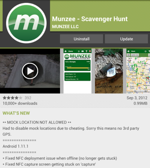 Munzee version 1.11.1