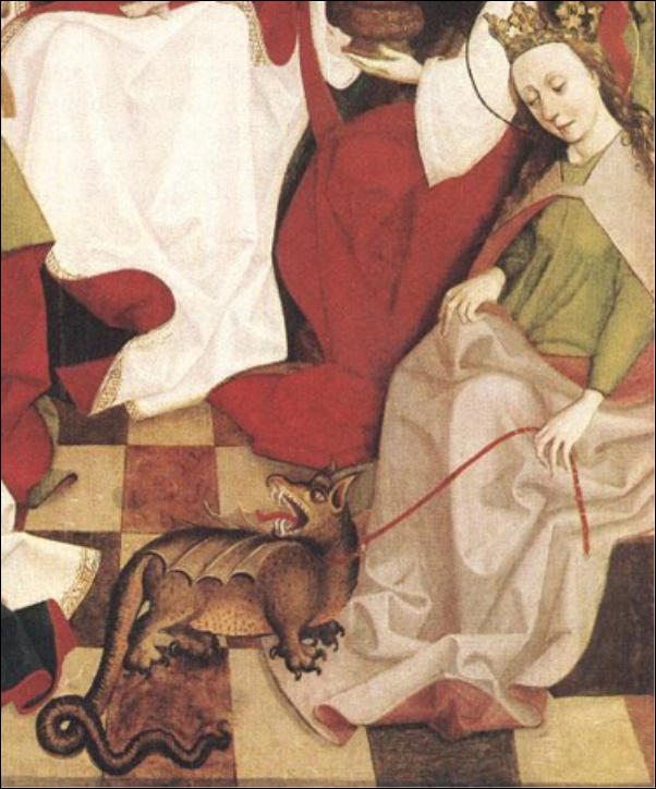 Maître hongrois, St Marguerite et le dragon