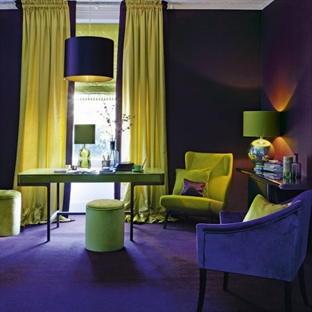 Purple-and-yellow-living-room