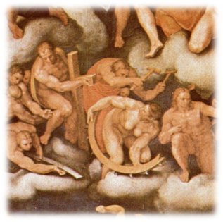 Marcello Venusti, copia del Juicio Final, 1549. Detalle
