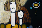 "MOTHS" 40x60 (oil/acrylic on canvas)