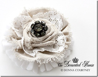 The Decorated House DIY Tutorial Fabric Flower 6