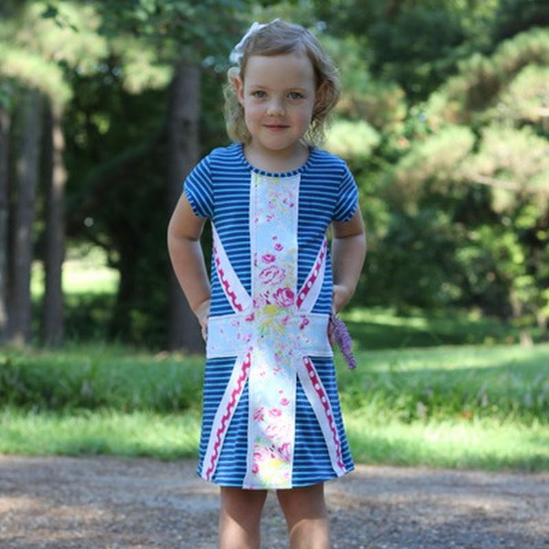 Sweeter Than Cupcakes Shabby Chic Union Jack Dress
