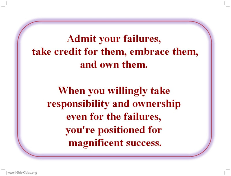 Admit Your Failure
