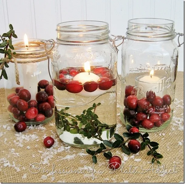 CONFESSIONS OF A PLATE ADDICT Mason Jar Christmas Candles