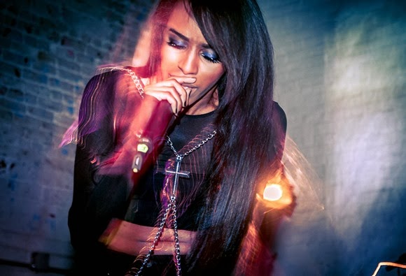 Angel Haze performing at the Villain during CMJ 2012.