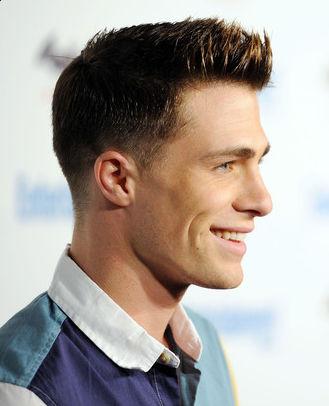 Photo of Colton Haynes tapered haircut