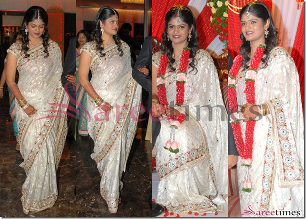 Uday_Kiran_Visheeta_Reception_Saree
