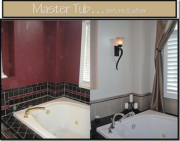Master Tub Before and After
