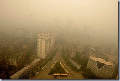 strange haze in China 1