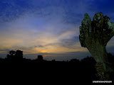 Night falls on Angkor Wat