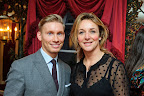 Mark and designer Phillipa Lepley. Mark and designer Phillipa Lepley.