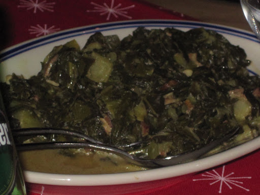 Marcus' out-of-this-world collard greens.