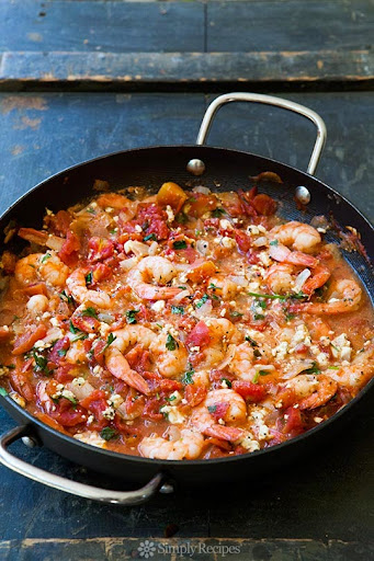 Baked Shrimp in Tomato Feta Sauce