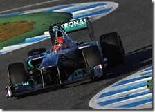 Schumacher nei test di Jerez 2012