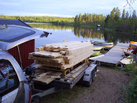 En gäststuga som skall ut till holmen!