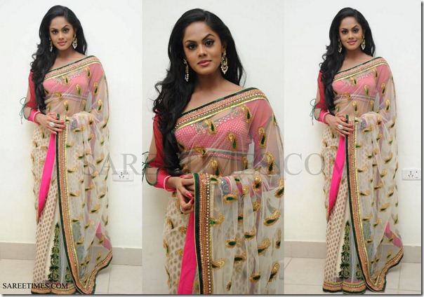 Karthika_Shimmer_Faux_Georgette_Saree